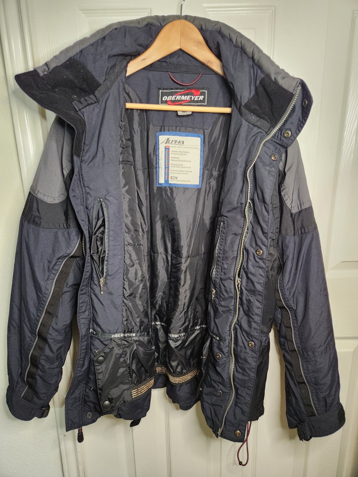 Obermeyer Alpha One Zip & Button Snap Closure Blu… - image 7