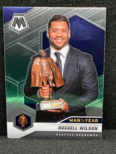 Russell Wilson 2021 NFL Mosaic MAN OF THE YEAR Card SEAHAWKS #275