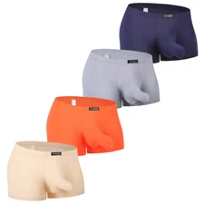 4PCS Comfort Men's Sexy Underwear Elephant Nose Boxer Briefs Shorts Underpants