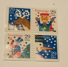 US Stamps,SCOTT 2802a "Christmas" 29 CENT 1993 MLH