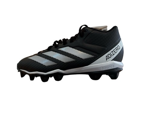 Adidas Adizero Impact 2 Spark Kids 5.5 Youth Black White Football Cleats NR9713 - Picture 2 of 8