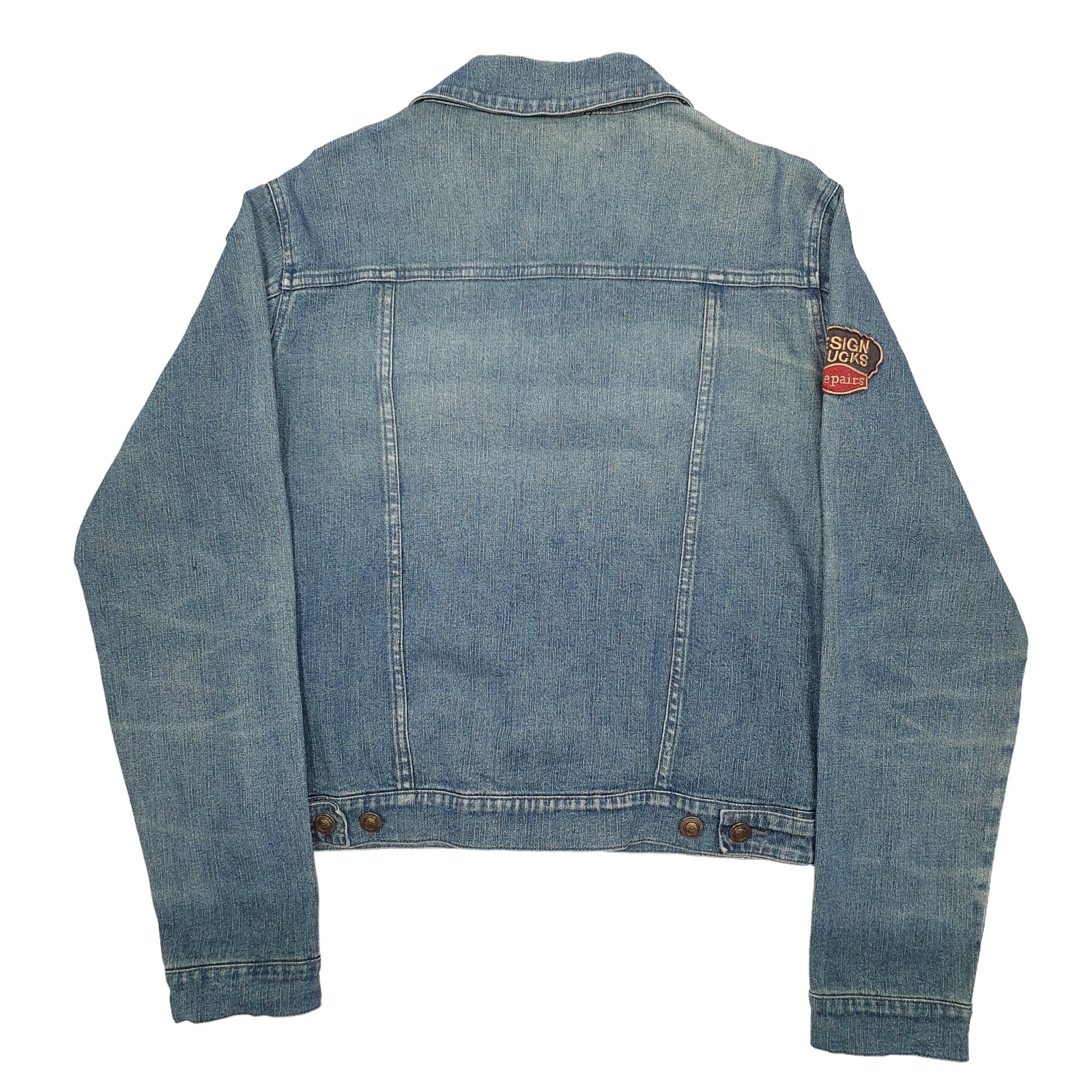 OEXO Denim Jacket Trucker Coat Womens M image 4