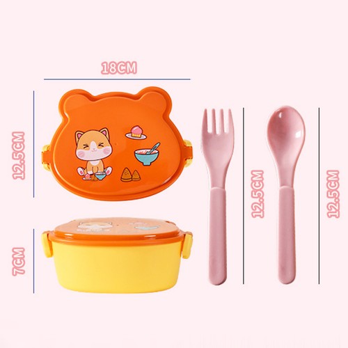 3 Fächer Brotdose Lebensmittelbehälter Bento Aufbewahrungsboxen für Kinder Erwachsene - Bild 11 von 14
