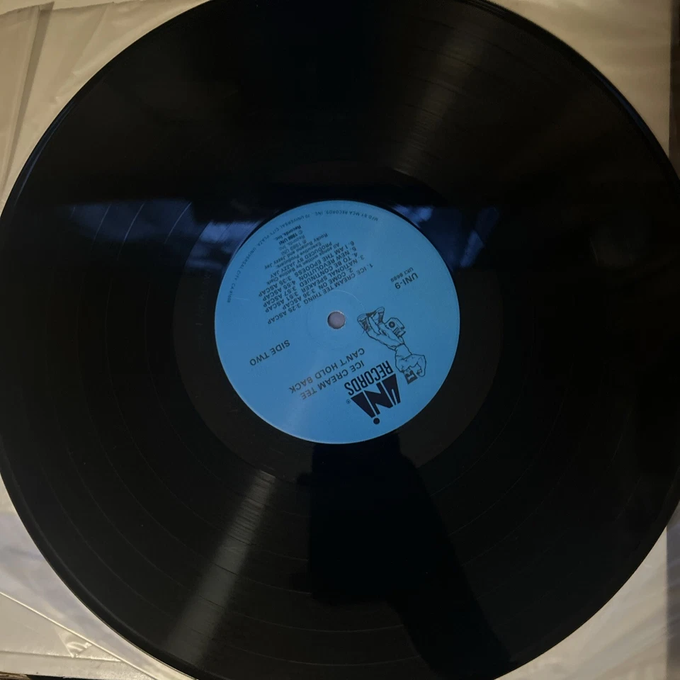 Ice Cream Tee Cant Hold Vinyl Lp Promo 1989 Old-School Hip Hop Uni Records Vg+ - Image 3 of 4