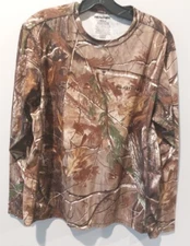 Realtree Long Sleeve Camo Hunting Mens Large (42-44) Polyester Shirt