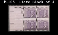 USA3 #1105 MNH PB4 James Monroe