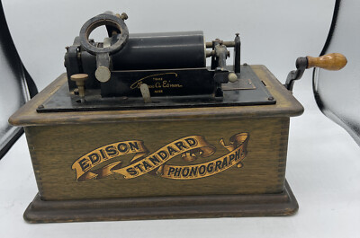 1903 Edison Banner Front Standard Phonograph w/Original Horn | eBay