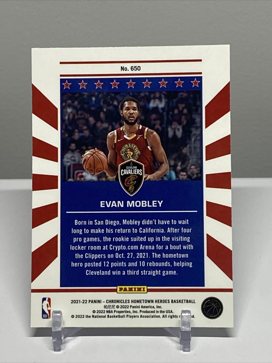 2021-22 Chronicles Hometown Heroes Evan Mobley Rookie RC #650