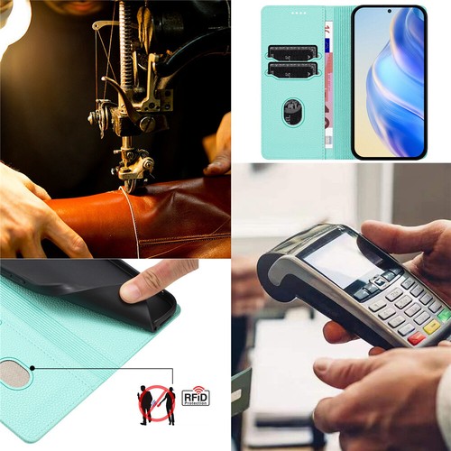 Magnetic Leather Case Wallet Flip Cover For iPhone 16e 16 15 14 13 12 11 Pro MAX - Picture 113 of 121