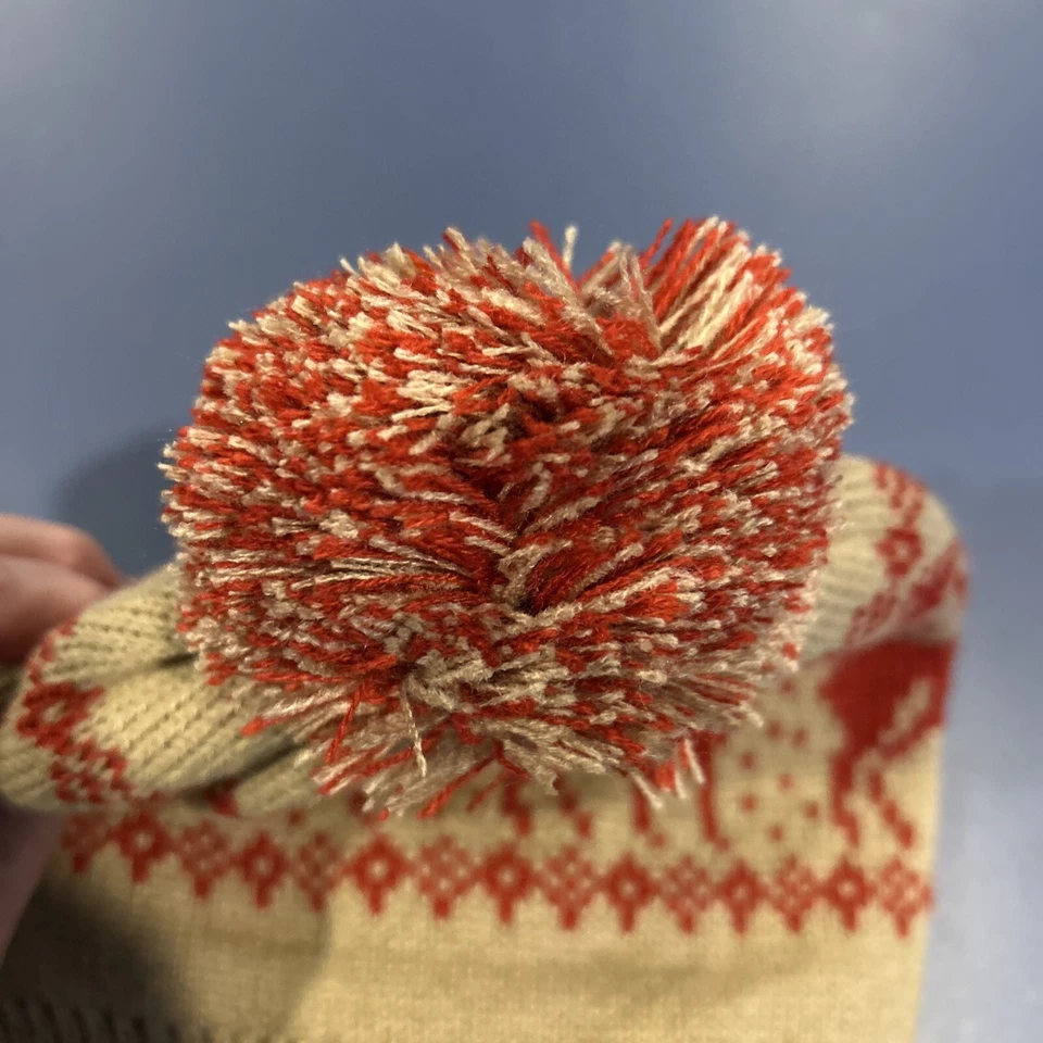 Home Alone Moose Winter Hat New Beanie Pom Pom Christmas Kevin!  McCAllister - Image 2 of 4