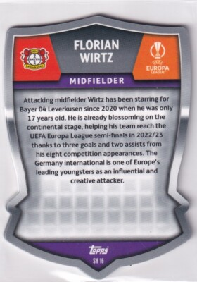Topps Match Attax CL 23/24 Nr. SH 16 Florian Wirtz Pro Elite
