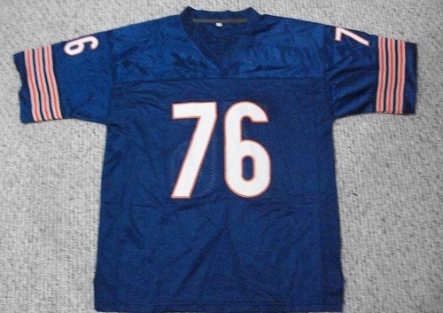 Steve McMichael unsigniertes maßgeschneidertes Chicago genähtes Fußballtrikot S-3XL blau/weiß - Bild 2 von 4
