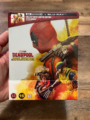 Deadpool & Wolverine w. Steelbook (4K UHD + Blu-ray, EU Import, Region Free) V1