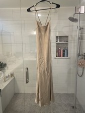 Nasty Gal Collection Olive Green Full Length Slip Dress Size 2