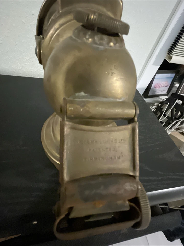 Brass Joseph Lucas King Of The Road Lion Bicycle Lamp - Image 3 of 4