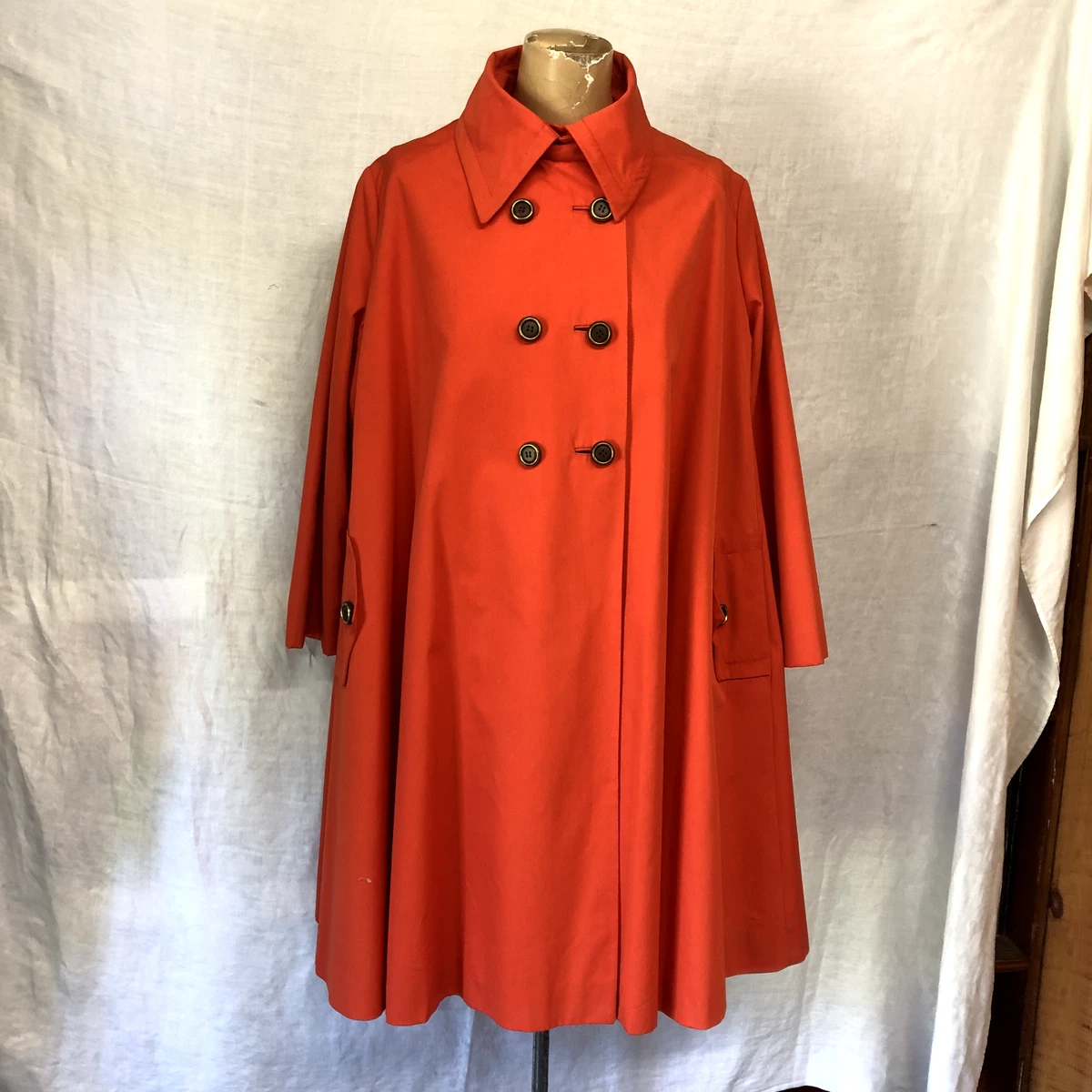 Vintage Women's Orange Swing Coat