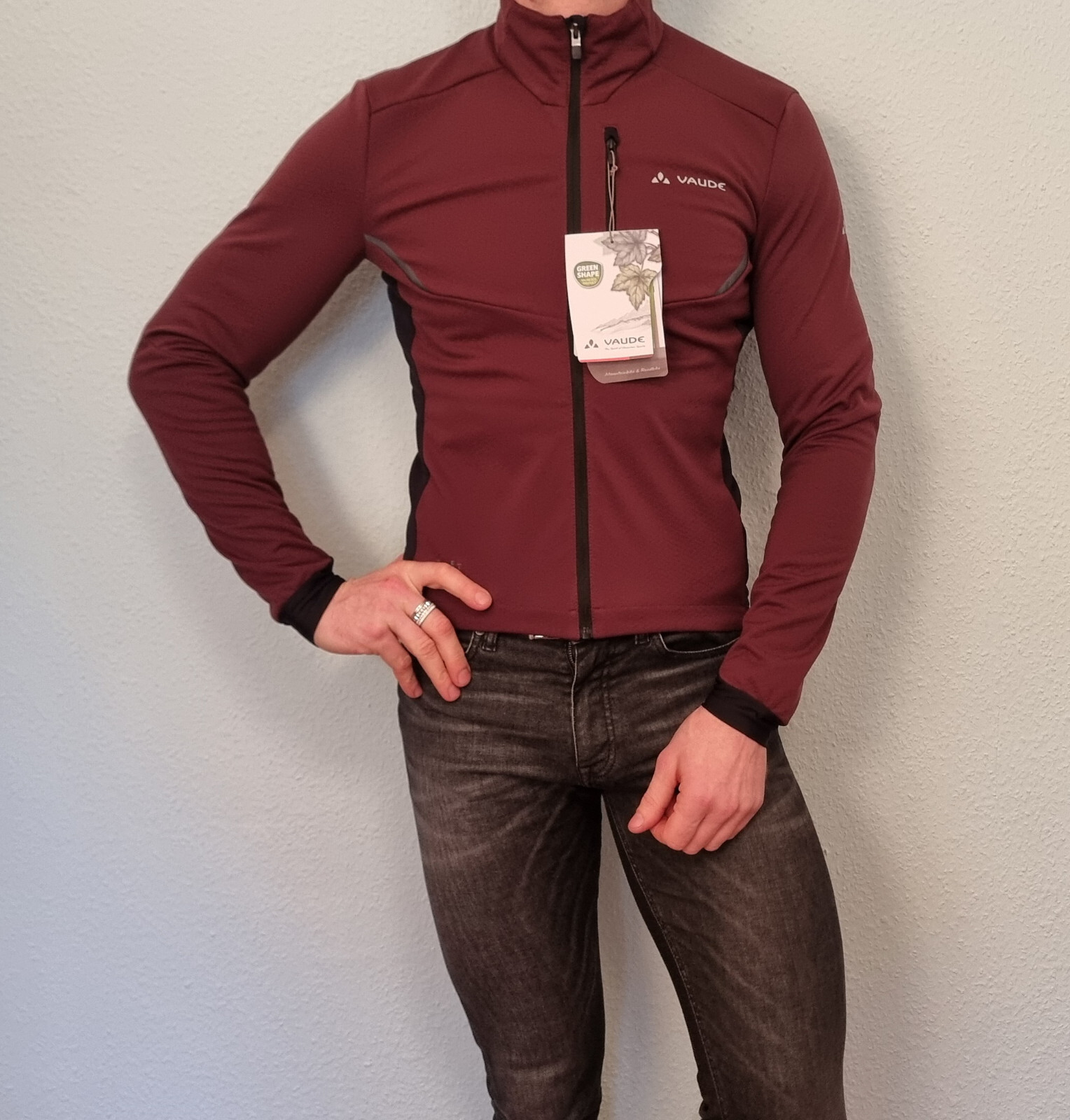 Vaude Kuro Softshell Jacke Fahrradjacke Cycling Jacket Gr. 50 = M Dark oak NEU