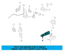 Mercedes-Benz SLK-Klasse R171 Türgriff vorne rechts außen Basis A1717600234 Mercedes-Benz SLK-Klasse R171 Türgriff vorne rechts außen Basis A1717600234