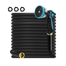 Non-Expandable Garden Hose 50 ft Kink Free Flexible Water Hose with... Fast Ship