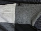 ""BLACK & IVORY BLOCK PRINT-  WRAP - CAPE "" - SLONI - L-XL — photo 2