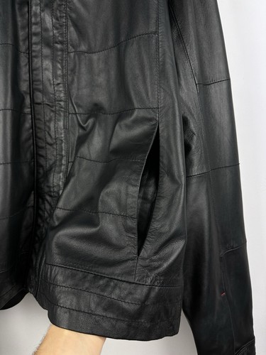 Vintage Puma Ferrari 10th Anniversary Partnership Black Leather Jacket Men’s XL - Picture 7 of 21