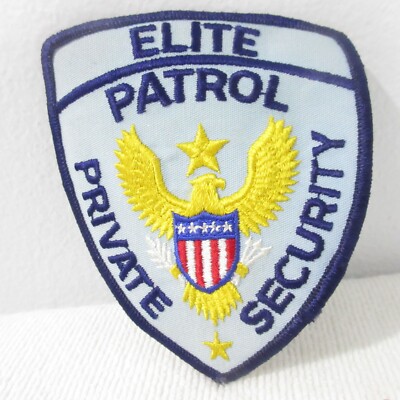 ELITE PATROL PRIVATE SECURITY ( LIGHT BLUE ) EMBROIDERED PATCH NEW