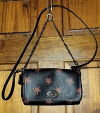Coach F35889 Star Canyon Quinn Crossbody Bag Limited Edition Black/Oxblood