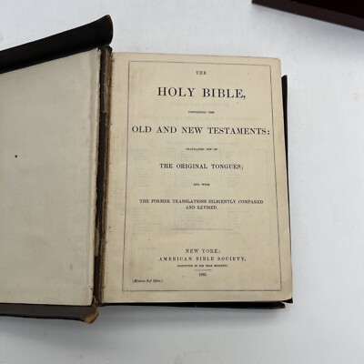 Antique Rare The Holy Bible (Translated) New York: American Bible