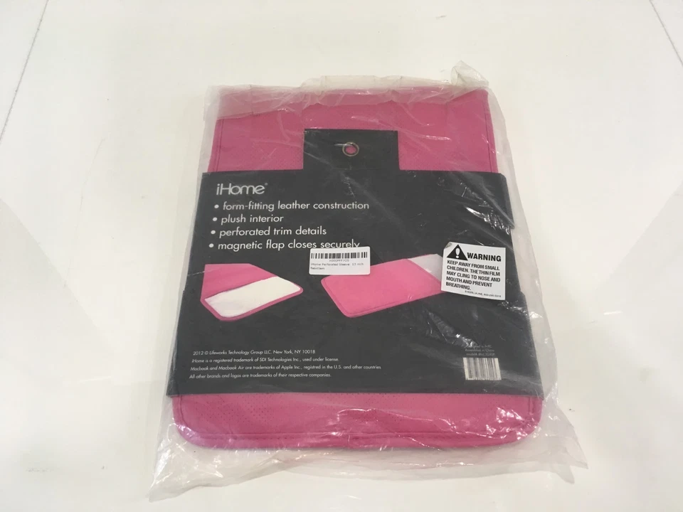 Funda protectora para portátil iHome Macbook Air o Pro 13" rosa - Nueva Foto 2 de 3