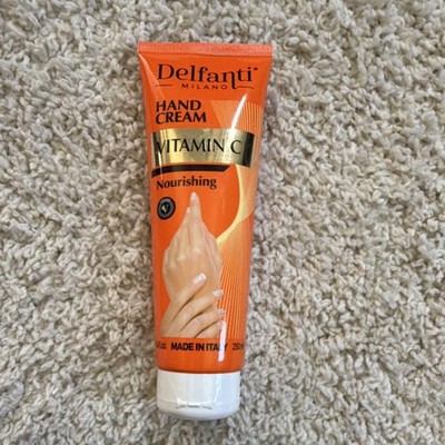 Delfanti Milano Hand Cream Vitamin C Argan Oil Shea Butter Nourishing 250ml
