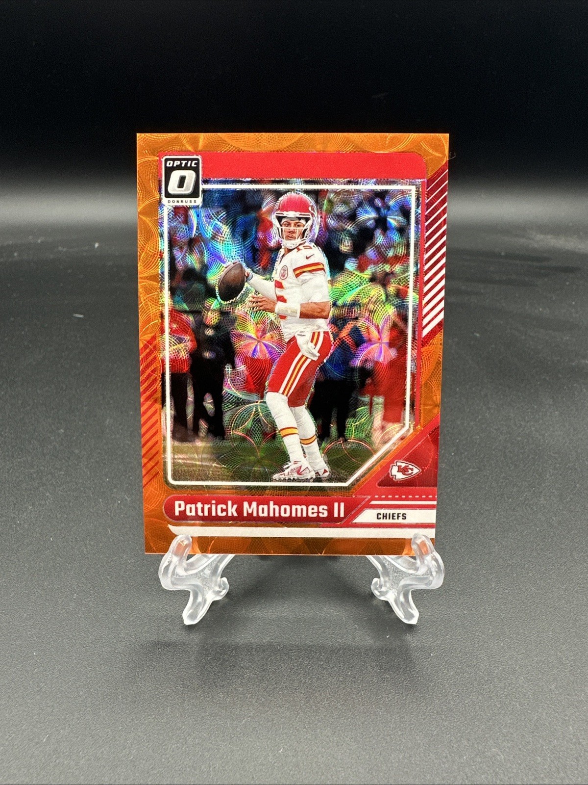 2024 Panini Donruss Optic - Patrick Mahomes II #94 Orange Scope Prizm /79