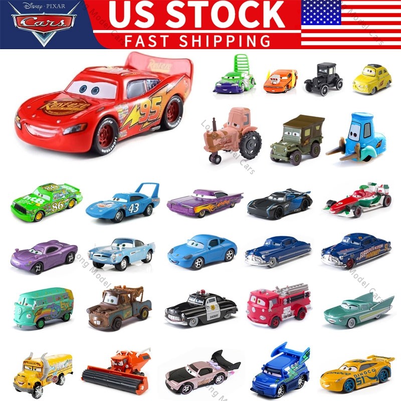 Disney Pixar Cars Movie Lightning Mater Sally Lizzie Die-Cast