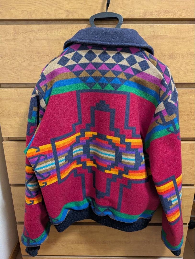 Pendleton 90s Wool Jacket Native Pattern Made in … - image 2
