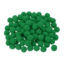 Pom Felt Balls Felting Fabric 2.5cm 25mm Dark Green for Crafts DIY Pack of 100