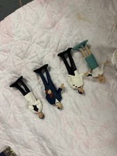 Set of 4 different 1965 Gilbert JAMES BOND 007 3" figures