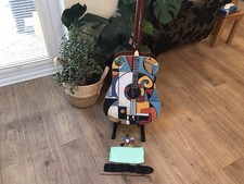 BURSWOOD 41 INCH JUMBO ACOUSTIC JW 41F GUITAR “PABLO PICASSO “DESIGN V/G/COND: