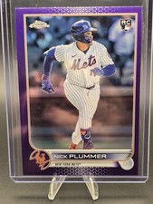 2022 Topps Chrome Update Series - Nick Plummer #USC39 Purple Refractor (RC)