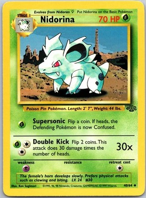 Nidorina Uncommon Jungle 40/64 LP