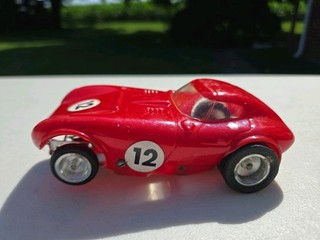 VINTAGE RANNALLI 1/24 RED CHEETAH SLOT CAR.