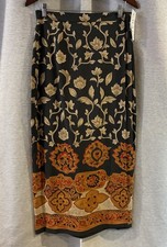 Josephine Chaus Maxi Skirt Floral Women Size 12 Boho Granola