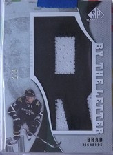 Brad Richards 2010-11 SP Game-Used By the Letter Patch 
