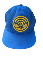 DDC Action Cap Royal Blue w Yellow Patch Foam Hat Cap Draplin SnapBack USA Made