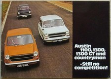 AUSTIN 1100 1300 1300GT & COUNTRYMAN Brochure vendita auto 1972 #2850