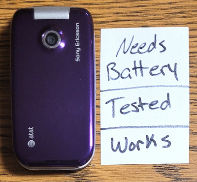 Sony Ericsson Z750a - Purple & Silver ( AT&T ) Super Rare Phone