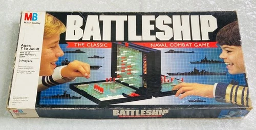 Vintage 1990 Milton Bradley Battleship Strategy Board Game (Complete) Very Good