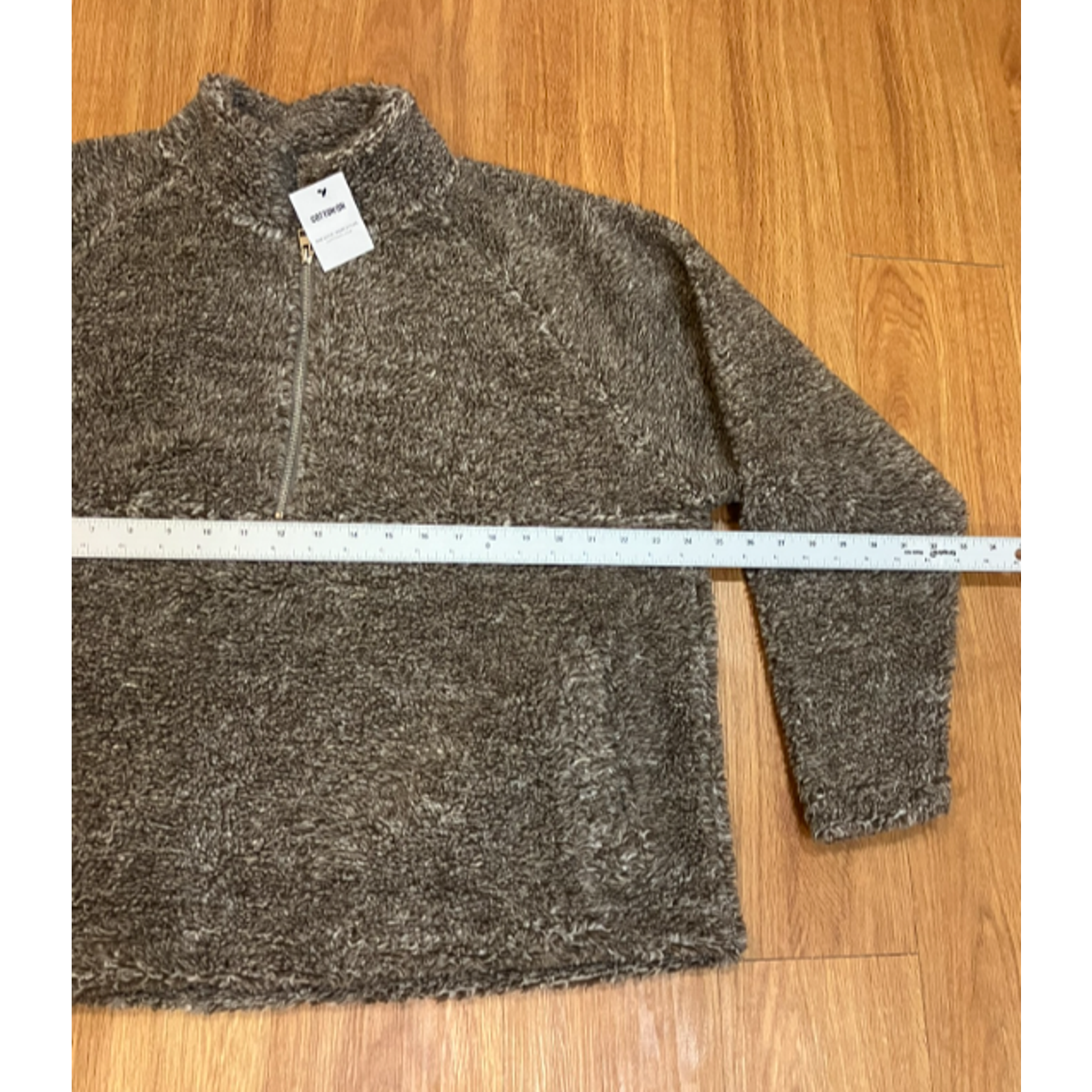 Course Putty Cotton On Men's Teddy 1/2 Zip Fleece Sweatshirt Putty Size M | eBay