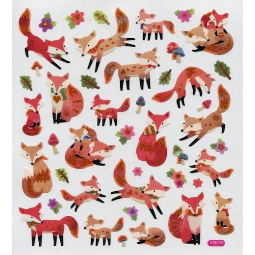 Sticker King Stickers - Fun With Foxes