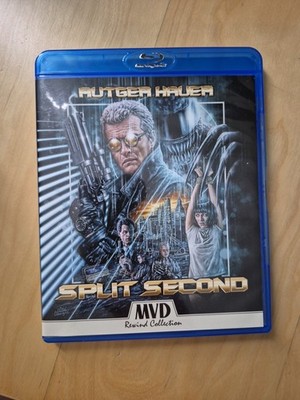 NEW MVD REWIND RUTGER HAUER SPLIT SECOND BLU RAY MOVIE 1992 & SLIPCOVER