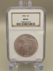 1886 Morgan Silver Dollar $1 - NGC MS 65