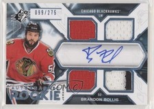 2012 SP Authentic Bonus Pack Spx Rookie Jersey Tier 1 Brandon Bollig Auto x6g